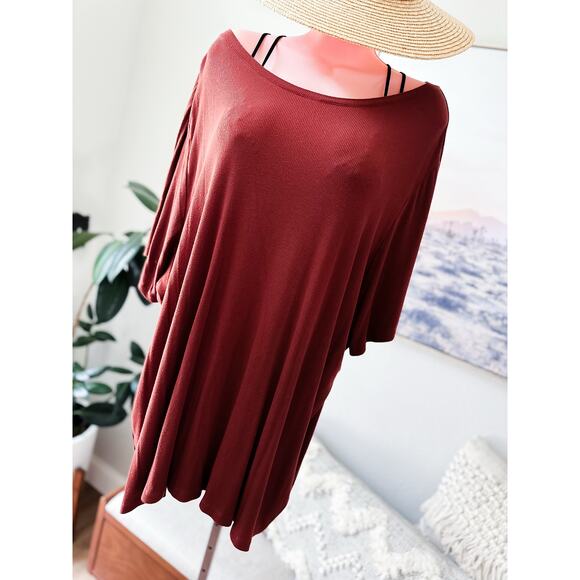 Fallen Leaves & Forest Wanders Ultra slouchy drapey tunic 4x - Picture 1 of 3